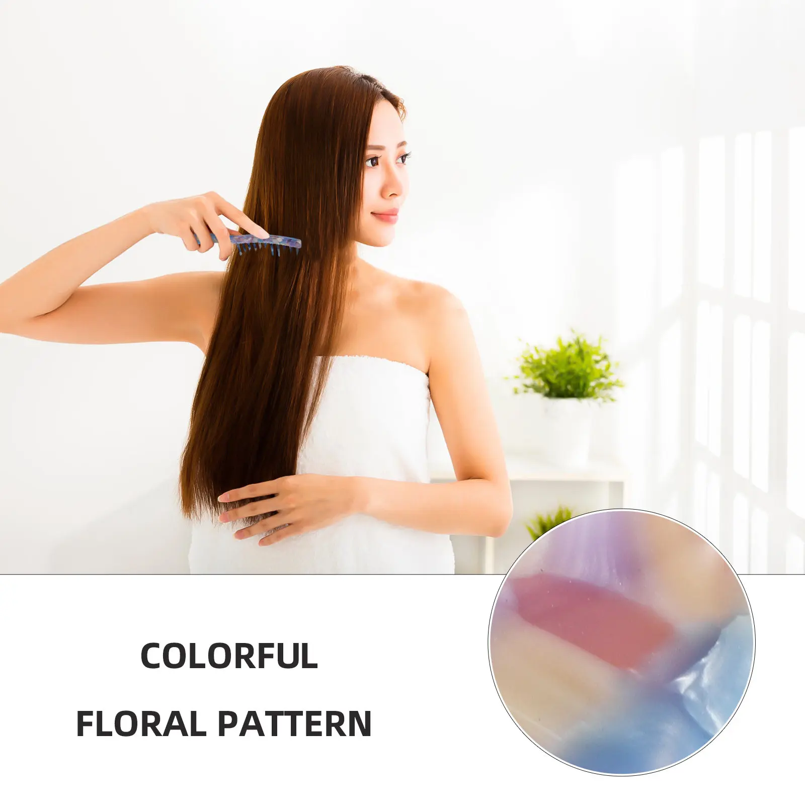 Combs for Men and Brush Curly Nine Case Travel Hair Parting Picks Women Detangle Extra Wide Tooth