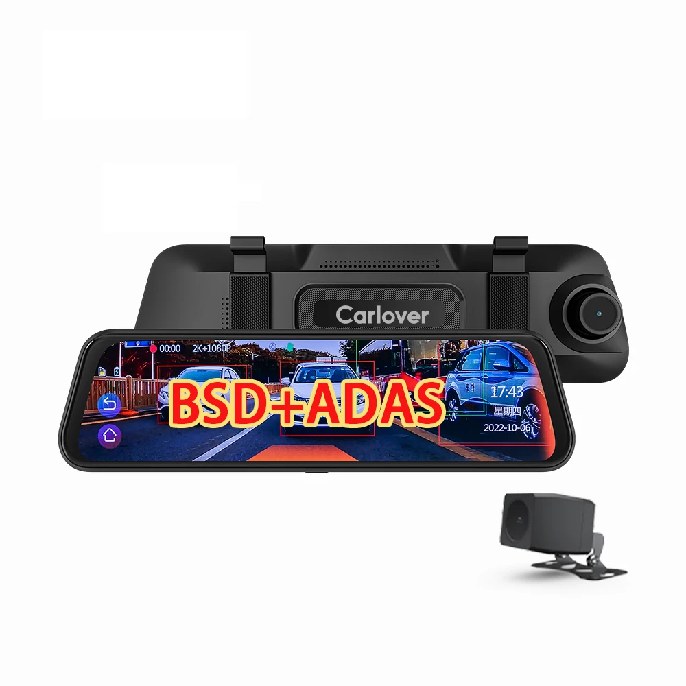 

4K Mirror Dash Cam WiFi ADAS Car cam era Front and Rear Night Vision G-Sensor Dashcam