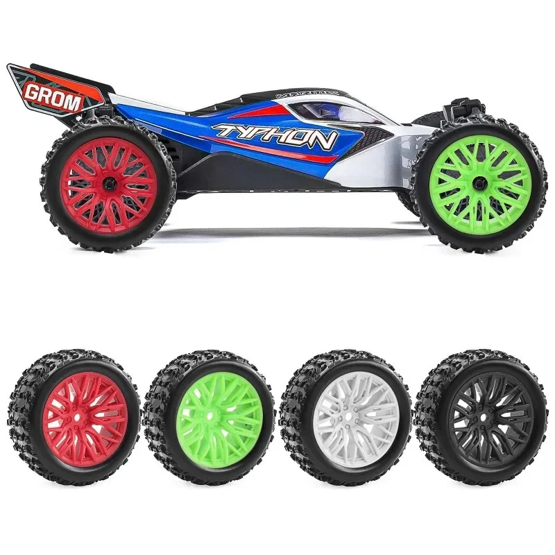 

4pcs 69mm Rubber Tire Tyre 12mm Hex for Arrma 1/18 2S Typhon Grom RC Car Upgrade Parts Accessories