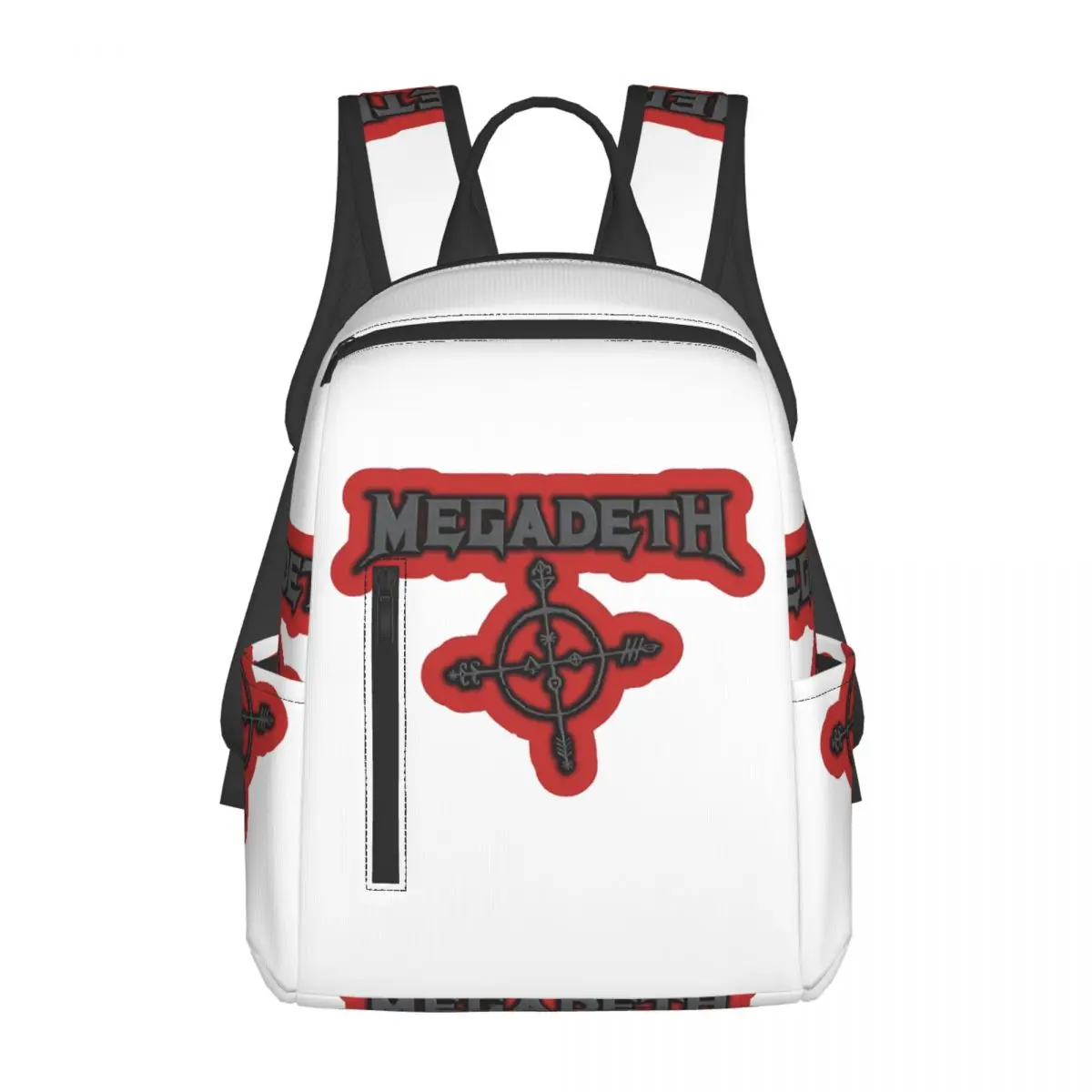 

Megadeths Logo Backpack Daypack Large Capacity Children BookBag School Bag Shoulder Bags for Men Women