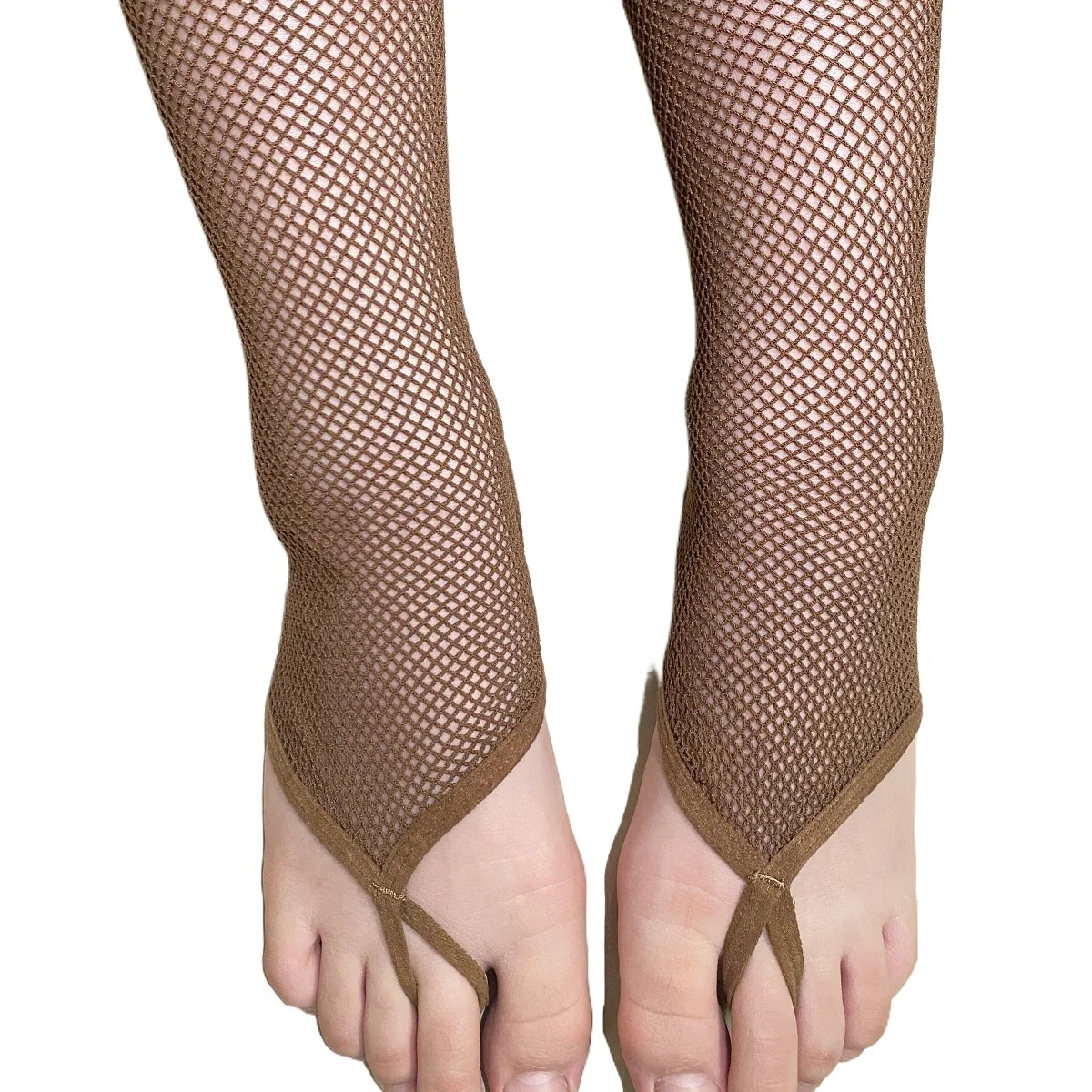 Latin Tights Women Professional Fishnet Tights Ballroom&Latin Dance Hard Yarn Elastic Latin Stockings Pantyhose Open Toes image 3
