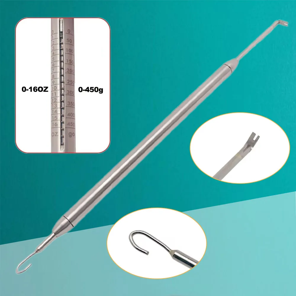 Dental Orthodontic Dynamometer Stress Tension Meter Elastic Bands Braces Autoclavable Force Gauge Oral Measurement Tool