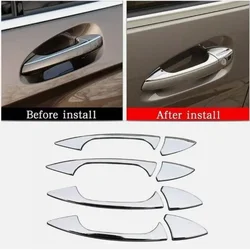 Chrome Door Handle Cover For Mercedes For Benz E GLK ML CLA C-Class W204 W212 Door Handle Cover Sticker Car Interior
