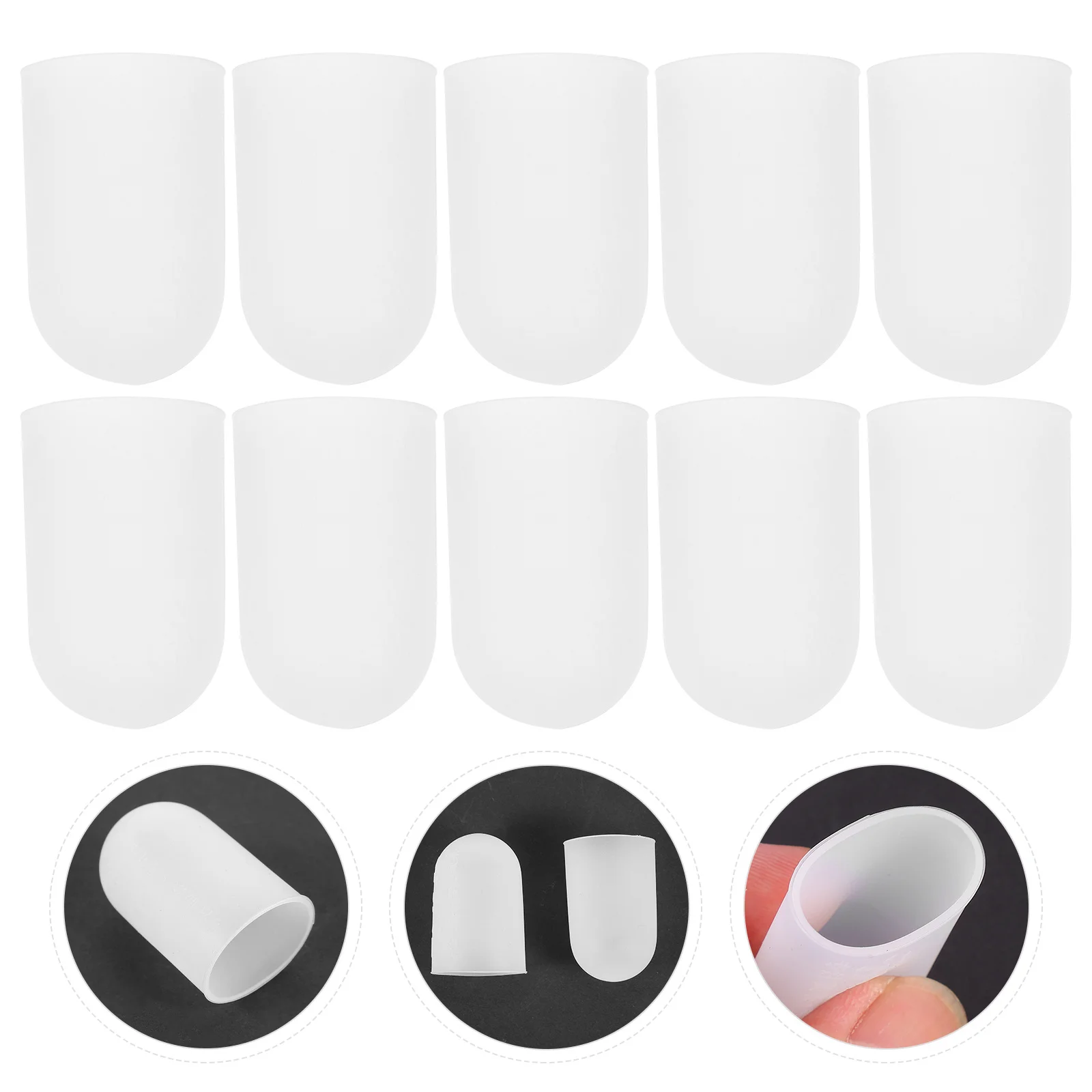 

20Pcs Finger Covers Anti-Slip Anti-Scalding Protective Durable Easy Clean Fingertip Guards Assorted Color Finger Covers