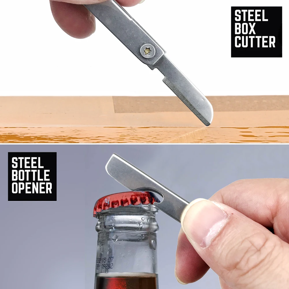 Przenośny mini śrubokręt ze stali nierdzewnej Otwieracz do butelek Zestaw narzędzi kombinowanych Zewnętrzne narzędzie awaryjne EDC Repair Multitool — zdjęcie 6