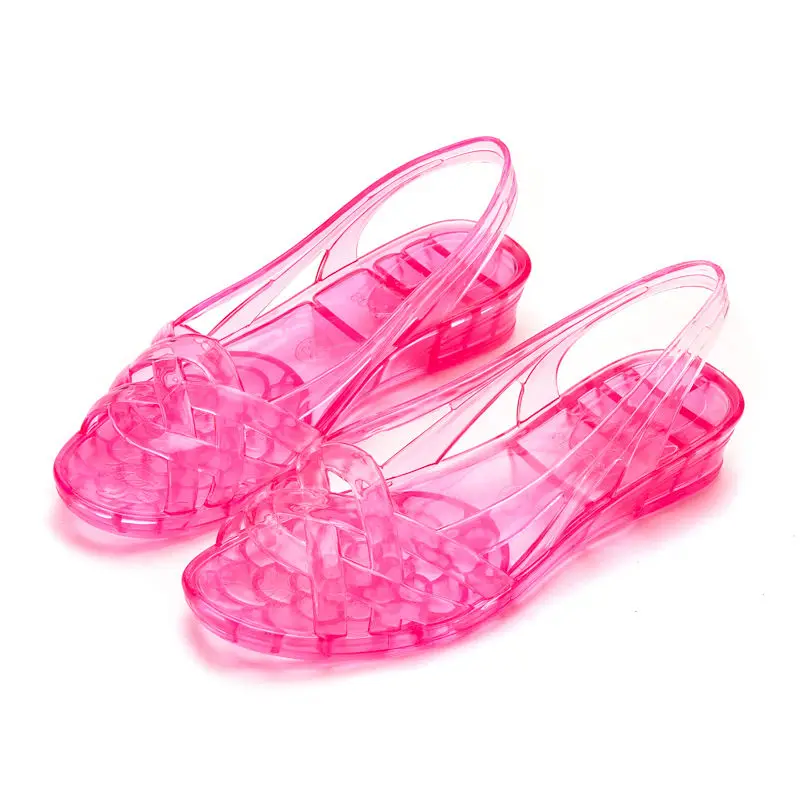 2022 Women Casual Clogs Beach Garden Sandals Outdoor Valentine Slippers Summer Slip On Lady Flip Flops Jelly Sandalias Mujer