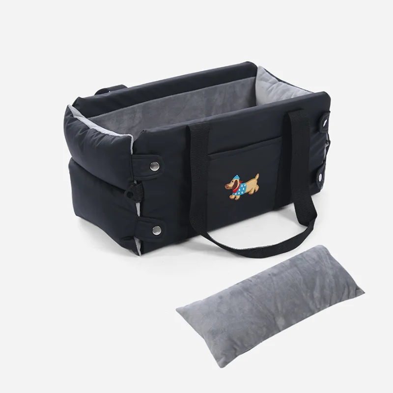 

Puppy Dog Car Seat Travel Central Control PU Leather Pet Carrier for Small Dogs Chihuahua Cats Car Transport Dog Accessories