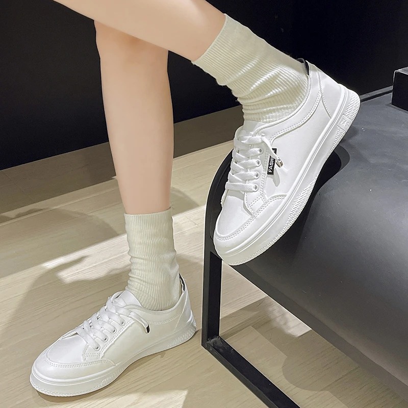 2025 الربيع والخريف جديد المرأة موضة أحذية مفلكنة غير رسمية مريحة باطن مسطح بلون المضادة للانزلاق أحذية نسائية #6