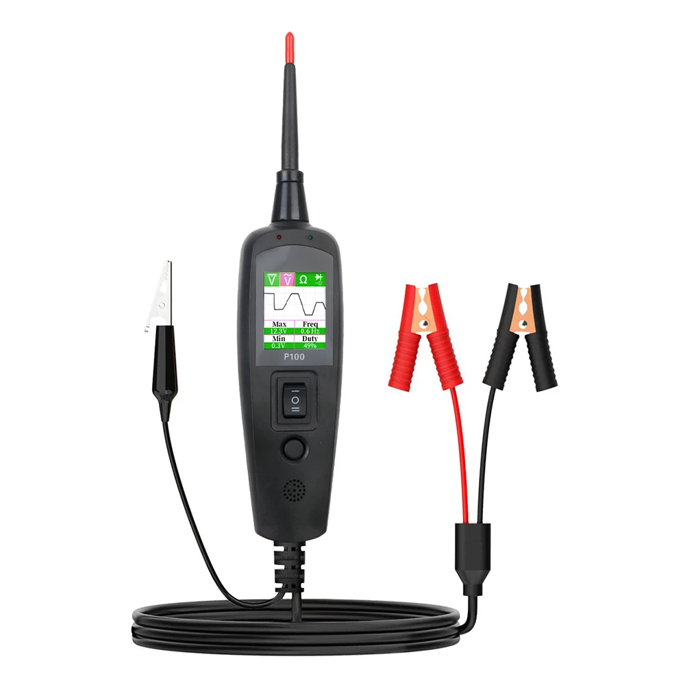 Automotive Circuit Tester Diagnostic Tool 12V 24V P100 2M Voltage/Resistant Tester Power Circuit Probe Kit Car Accessories