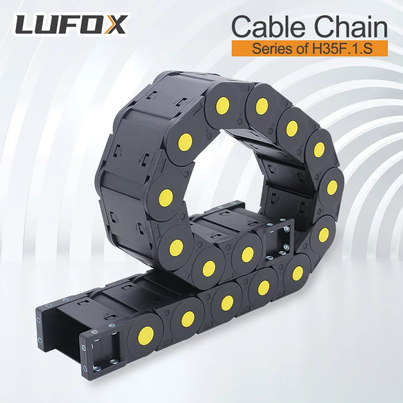 Open Both Ends Sealed Cable Drag Chain, 1 Meter Length, Model H35F.1.S