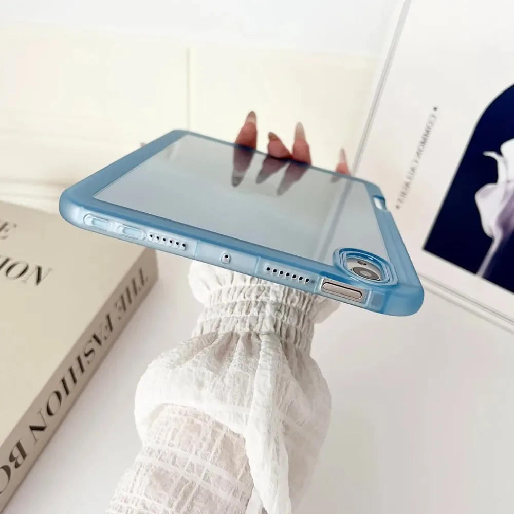 HD Transparent Case for IPad Air M3 11 2025 Air6/5/4 M2 Pro11 M4 TPU Soft Funda for IPad A16 11/10th Mini7 A17Pro Pen Slot Cover view 4