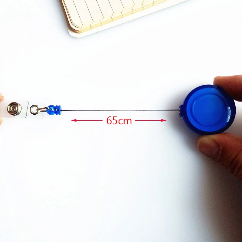 تقليد الجلود قابل للسحب شارة بكرة غطاء بطاقة الهوية رجل امرأة بولي Leather جلد شفاف حاملي البطاقات العمودية الأفقية #5