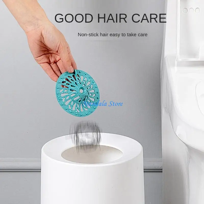 U2JC Hair Catcher Durable Silicone Hair Stopper Shower Drain Covers Easy to Install and Clean Suit for Bathroom Bathtub