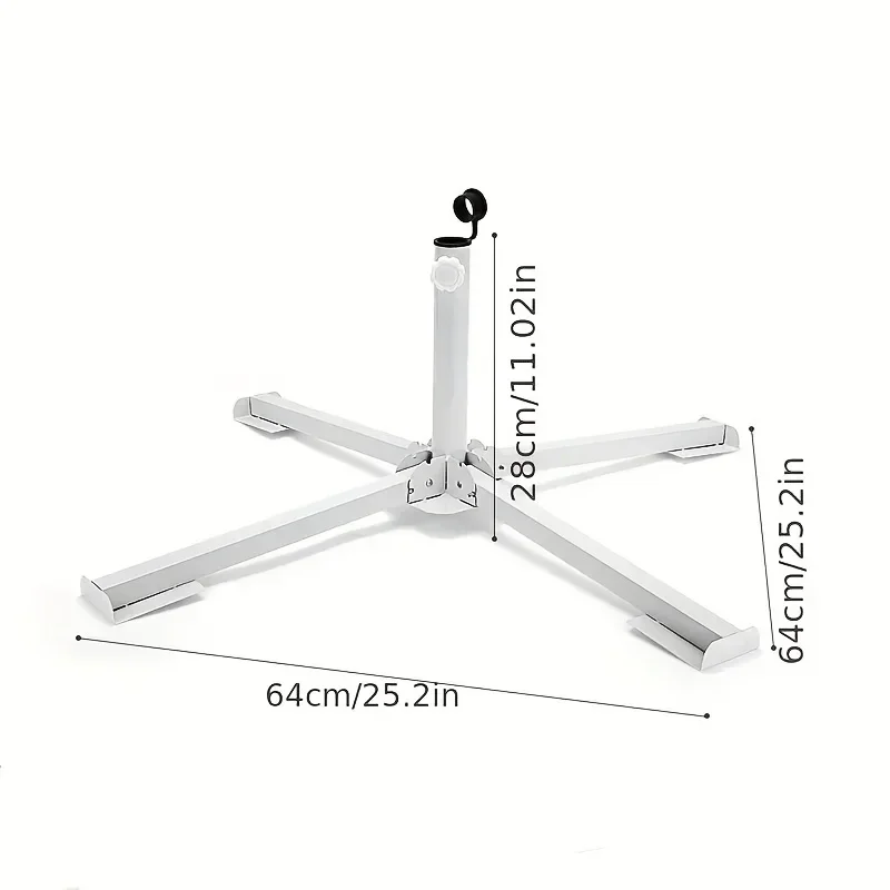 New Outdoor Beach Sun Umbrella Advertising Umbrella Floor Four-Leg Tripod Foldable/Portable Umbrella Stand Base