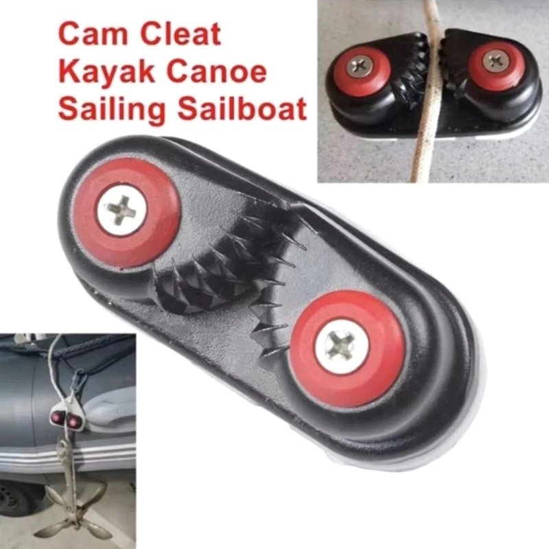 Aluminium Boat Fast Entry Cams Cleat With Leading Rings Bearing Rope Clamp Pilates Equipment Boat Cleats Kayak Marine