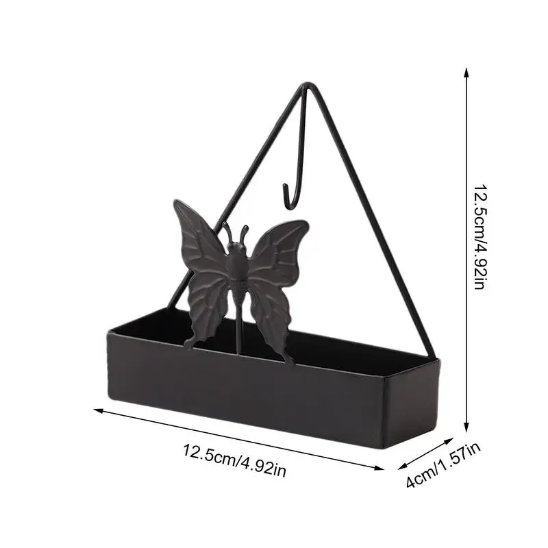 Anti-Scald Mosquito Coil Holder With Tray Creative Wrought Iron Triangular Shape Mosquito Repellent Incense Rack Home Decor Tool