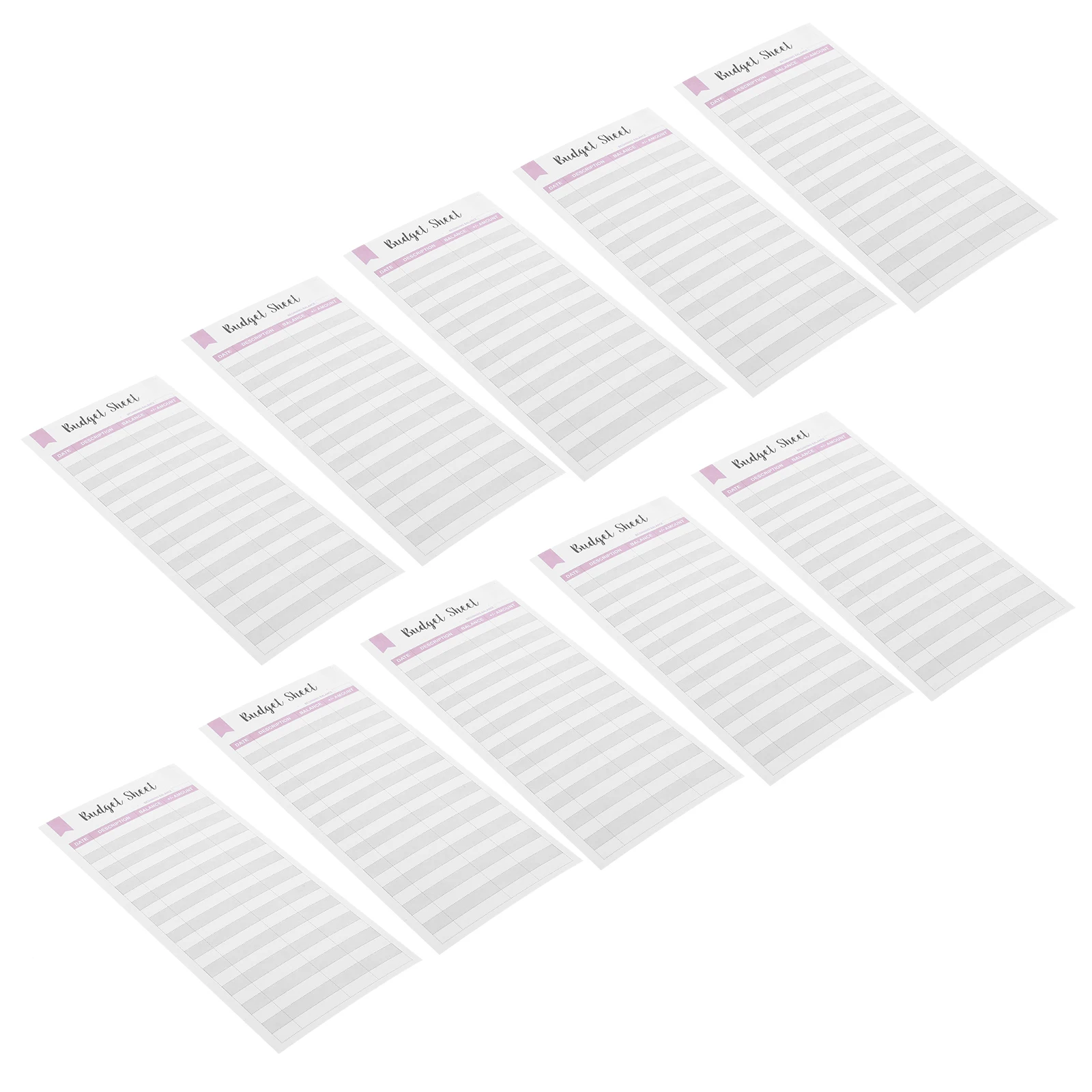 

20pcs Tracking Helper Budget Planner Budget Sheet Card Thick Paper Cash Envelope ganizer Notebook Portable Size