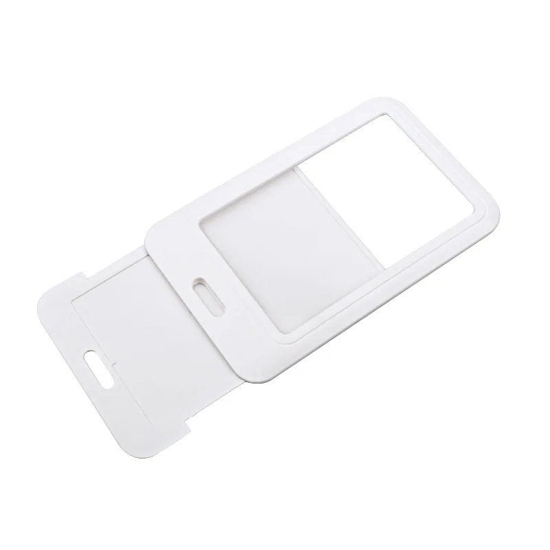 1pc Slide Badge Holder ID Tag Working Permit Cover Case Pass Access Bus Card Sleeve Protector Employee's Card Holder Protector