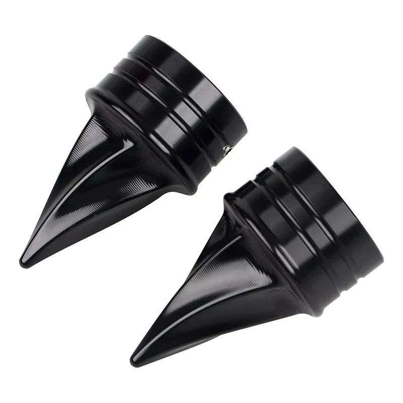 ฝาครอบน็อตฝาครอบเพลาหน้าสีดําที่เชื่อถือได้สําหรับ Street Glide Road King Low Rider