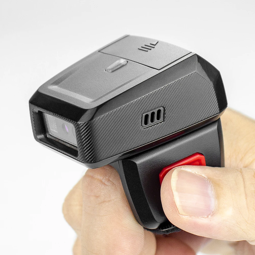 RS-9000 New Rugged 2D Wireless Blue Tooth Ring Barcode Scanner Wearable QR Barcode Reader With 450mAh Battery Replaceable