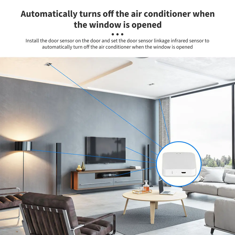 Tuya Zigbee Gateway Hub Smart Home Wireless Bridge Smart Life APP Remote Control Automation Device Works with Alexa Google Home