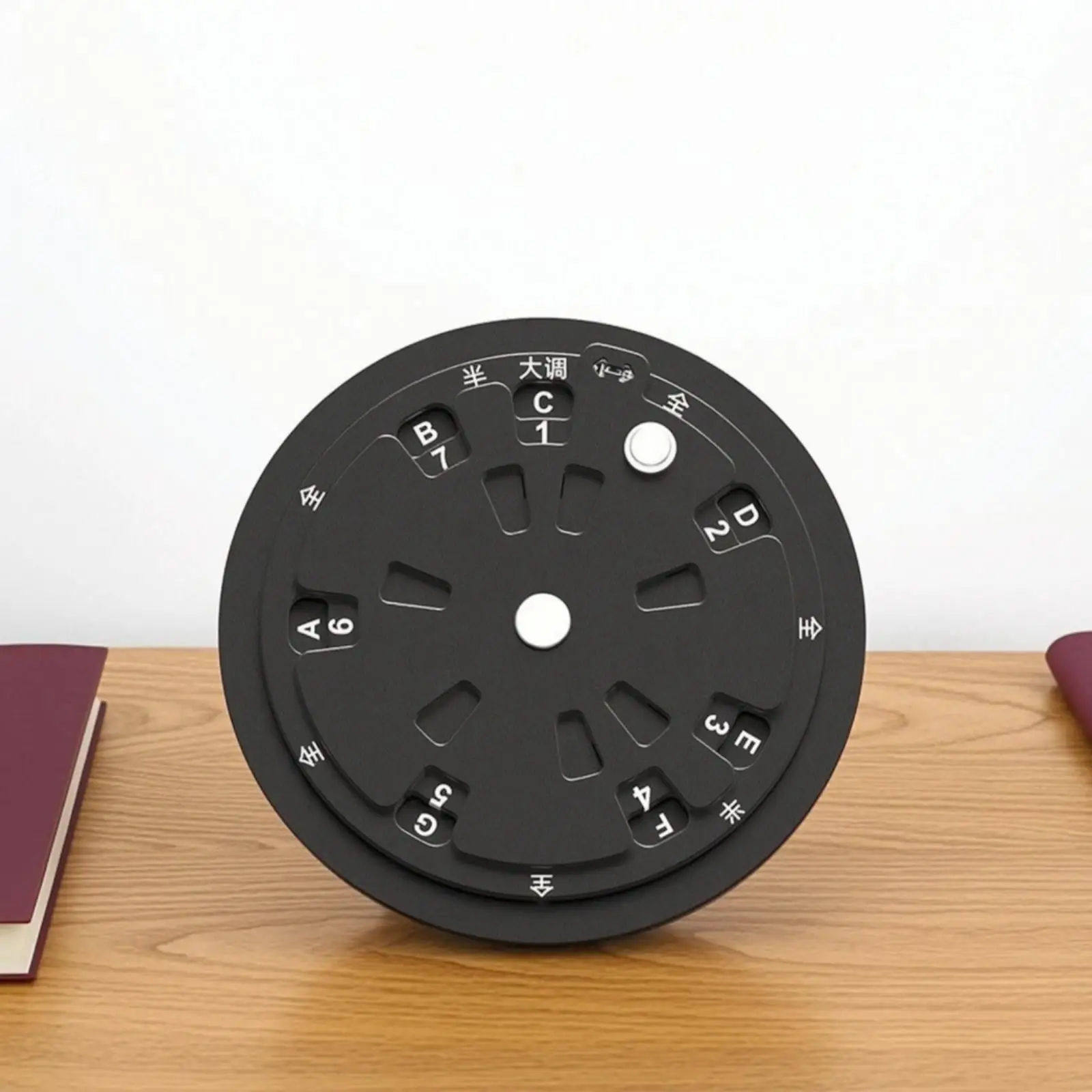 Music Principles Wheel Black Circle of Fifths Wheel Alloy Guitar Harmonic Chart view 2