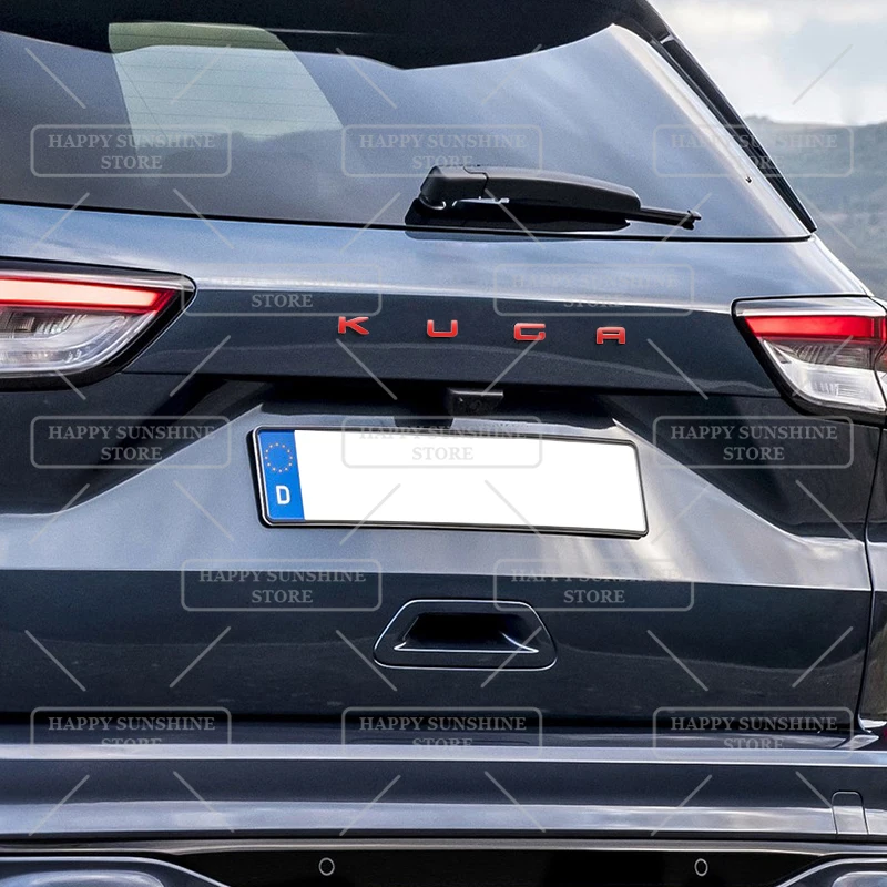 Insignia de Metal 3D para Ford Kuga Hybrid, 2020, 2021, 2022, 2023, pegatina para coche, maletero trasero, letras, emblema, SUV, accesorio de