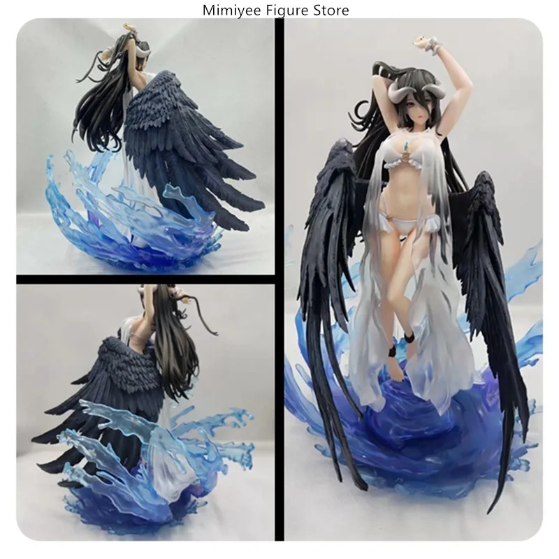 

33 см купальник Overlord Albedo, ПВХ фигурка, коллекция статуй, украшение для рабочего стола, подарок для мальчиков с подставкой ​