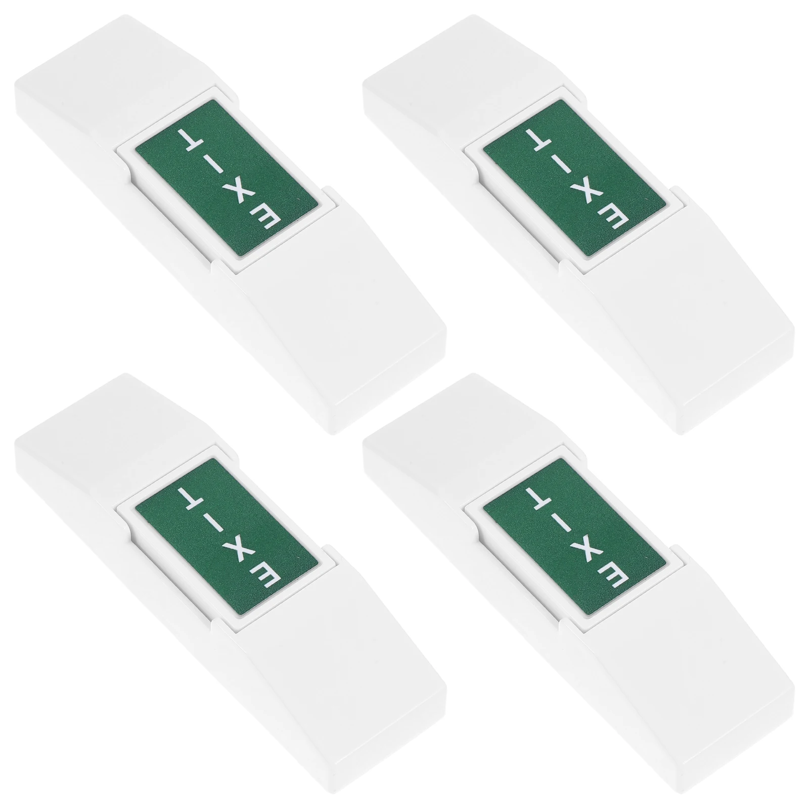 4pcs Emergency Exit Switch Push To Exit Button For Electric Door Access Control Gate Release Wall Mount Automatic Opening Device