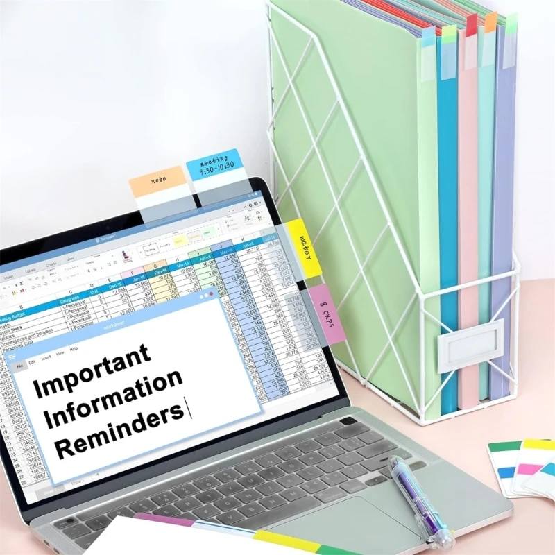 1 Schede Imposta indice Schede libri scrivibili Pagina Marker Schede File per Notebook H8WD