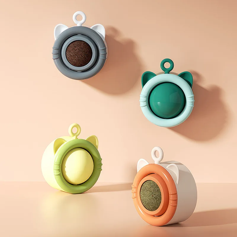 Urocze zabawki dla kotów, przysmaki dla kotów, kulki z kocimiętką, zabawne zabawki do lizania dla kotów, zabawki do czyszczenia zębów, obrót o 360 stopni, wspomagają trawienie, przysmak z trawy dla kotów.