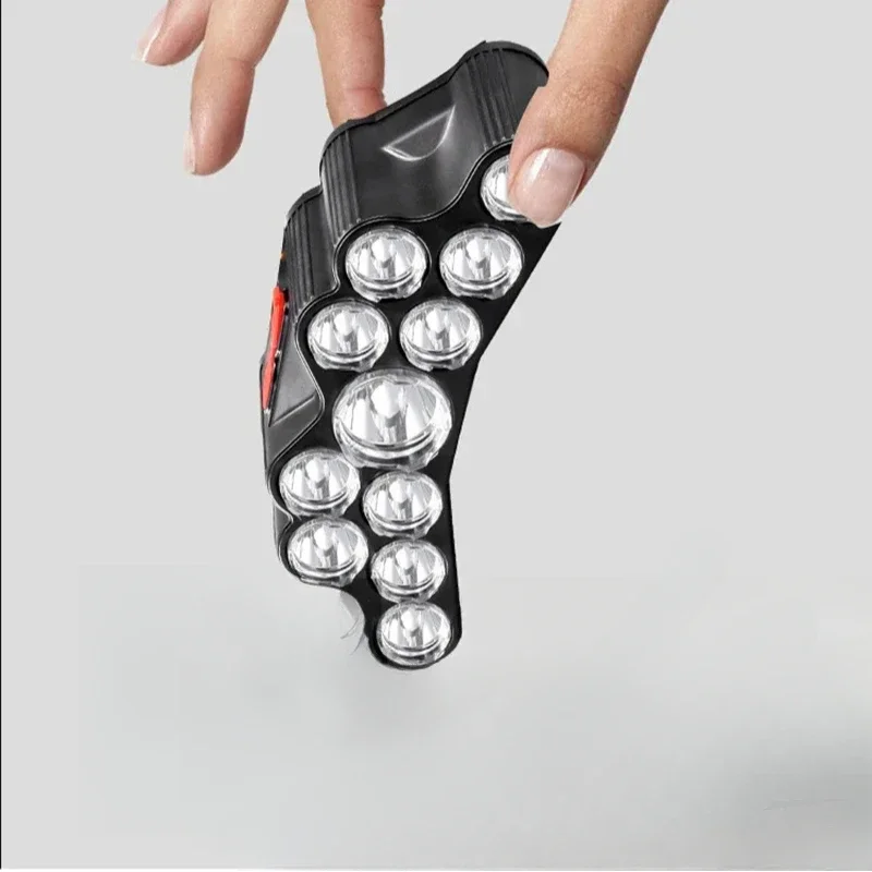 Hands-Free LED Work Light – USB-Rechargeable 11-LED Waterproof Headlamp for Outdoor/DIY Tasks