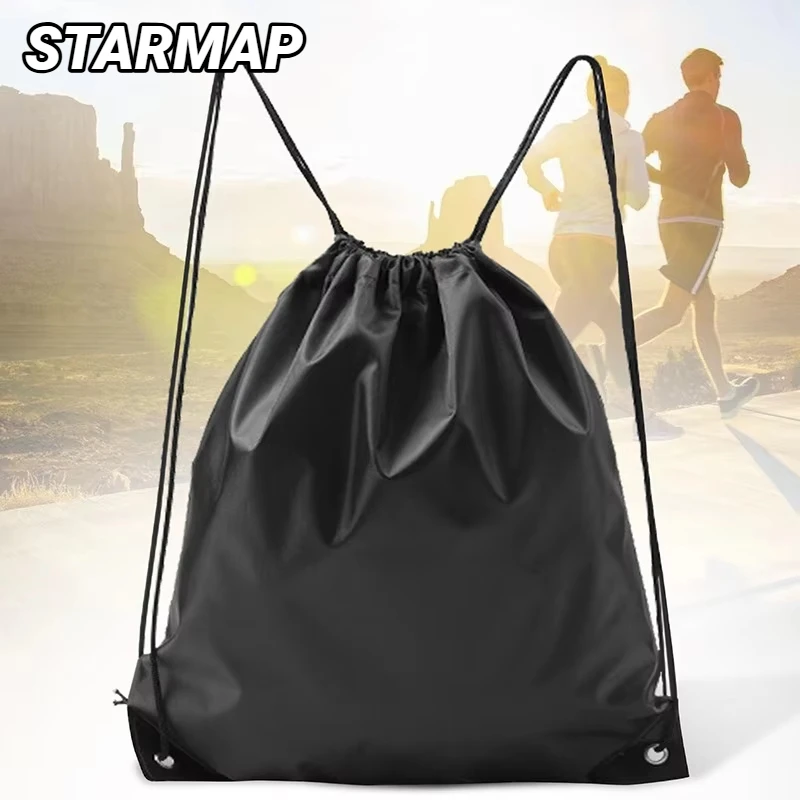 Waterproof Foldable Gym Bag Bundle Pocket Drawstring Fitness Backpack Shop Hiking Camping Swimming Men Women Sports Bags Unisex