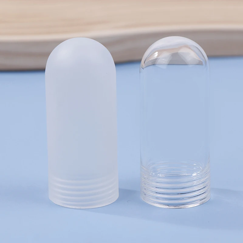 Secure Glass Tubular Shade for G9 Bulb; Threaded Neck Design; High-Quality Clear Glass Lamp Cover Replacement