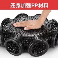 Black Fish Net Cage Durable Plastic Container Mud Cage Container Fishnet Finless Eel Loach Trap Fishing Pot Fishing Traps