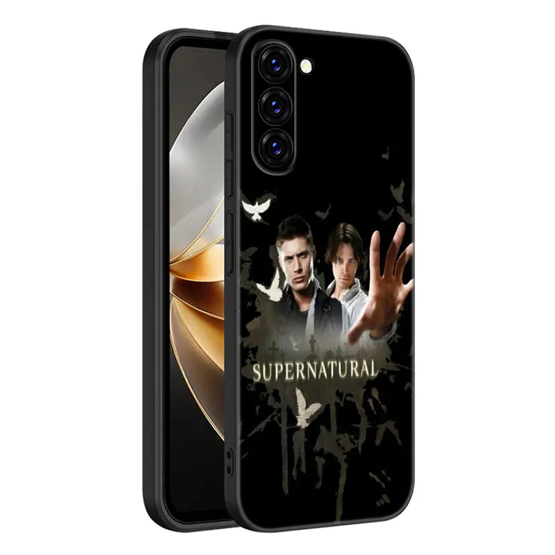 Supernatural Tv Show Phone Case For Samsung Galaxy S23 S21 S20 FE S24 S22 Ultra S10E S10 S9 S8 Plus Black Silicone Cover