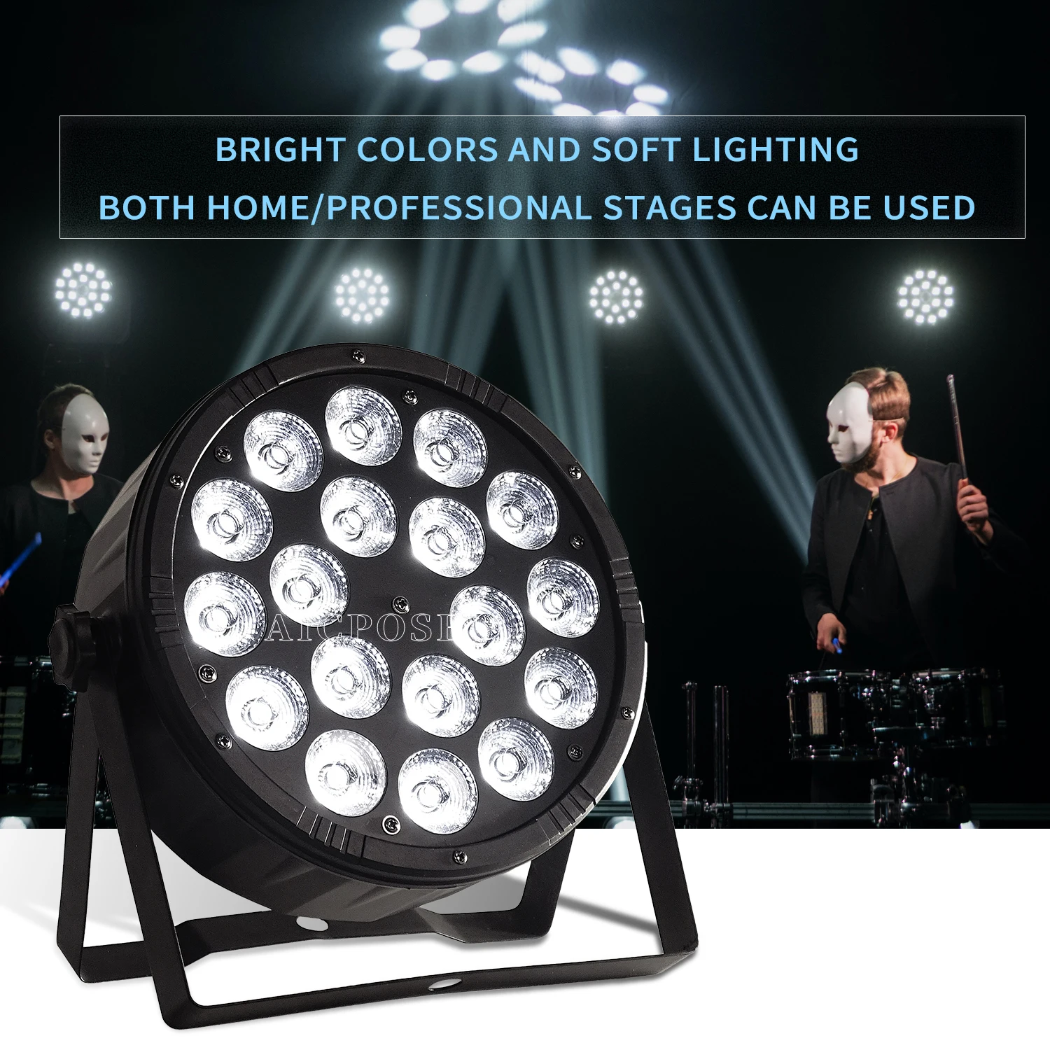 4-10pcs/18x12W RGBW RGBW 4 in 1 LED Stage Light DMX Control Stage Lighting Effects Disco Equipment Party Wedding Stage Lighting