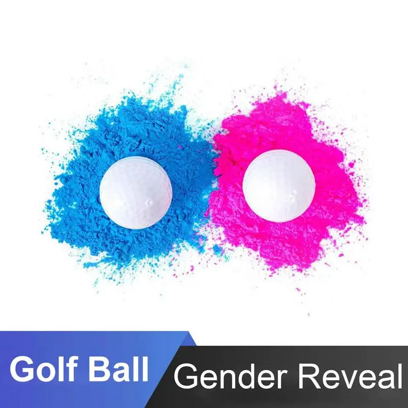 Gender Reveal Exploding Golf Ball Gender Disclosure Trick Baby Gender Golf Theme Exploding Ball Party Games With Color Powder