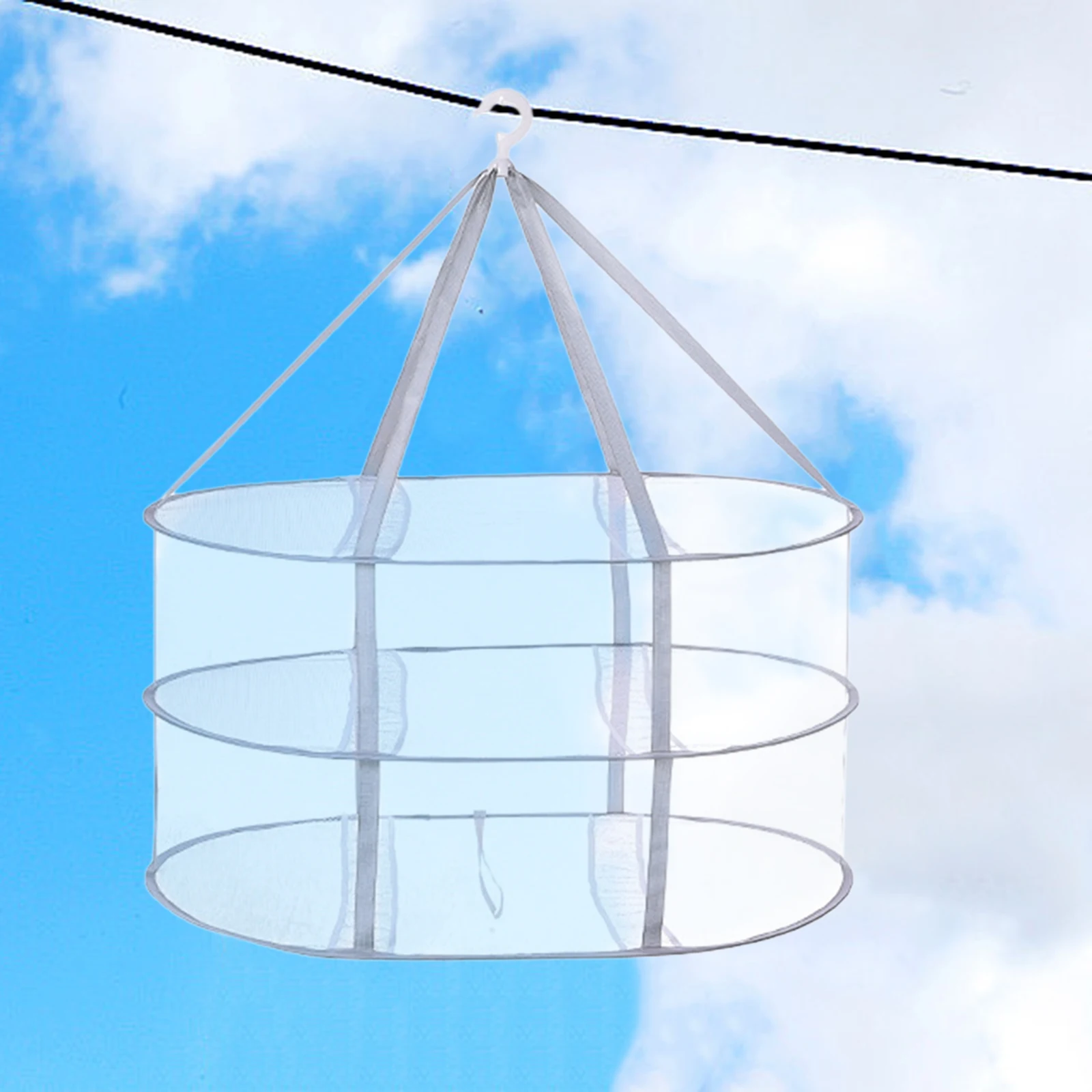 Sweater Drying Rack Hanging Cloth Dryer Multipurpose Drying Net Collapsible Flat Dryer Mesh Net Bathroom Accessories