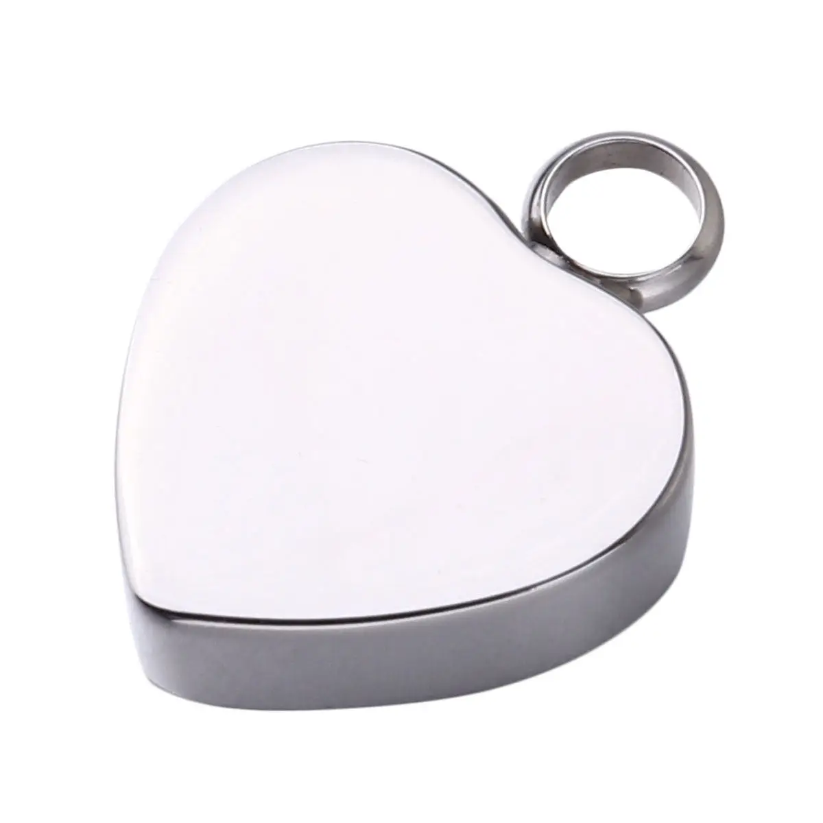 Stainless Steel Heart Pendant Necklace Women Elegant Fine Workmanship Cinerary Style Fashion Jewelry Gift for Loved Ones Heart