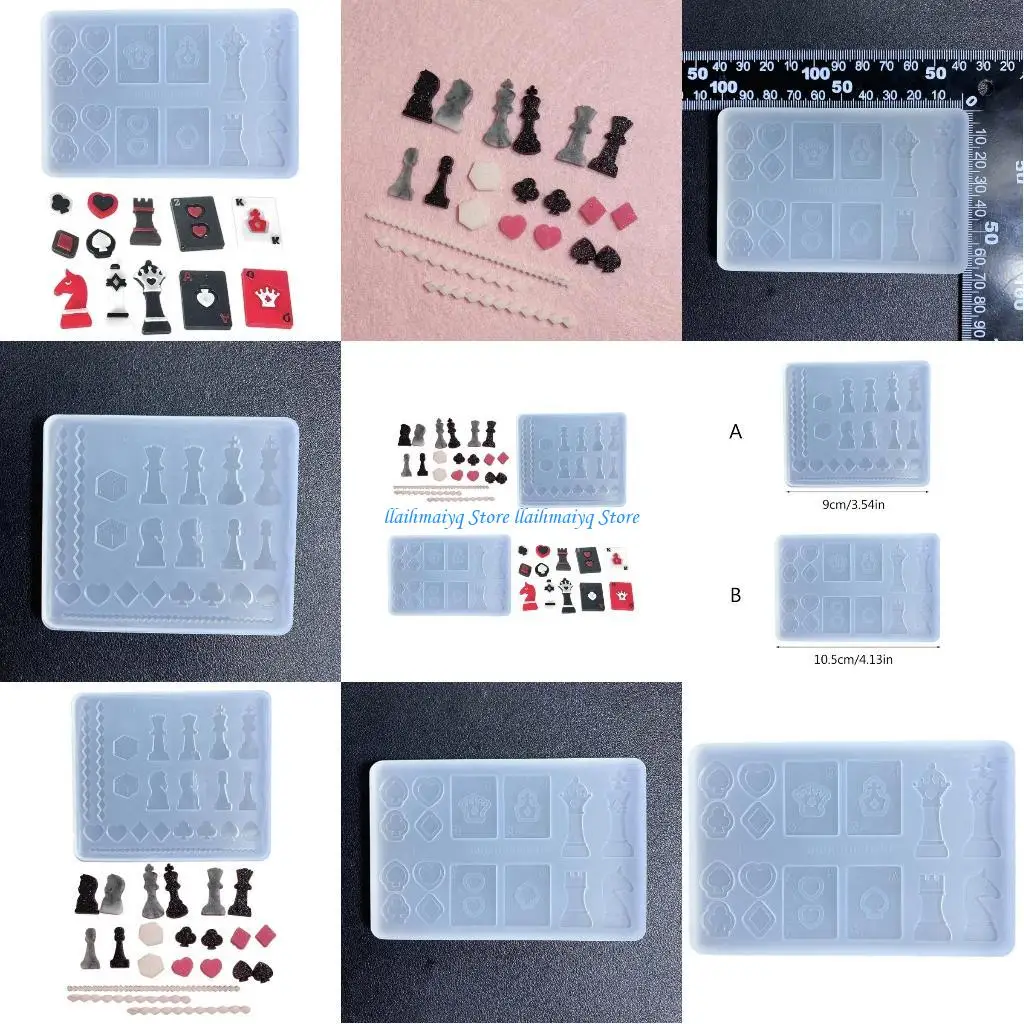 

573B Шахматы и карты, издающие качество плесени силиконовой плесень