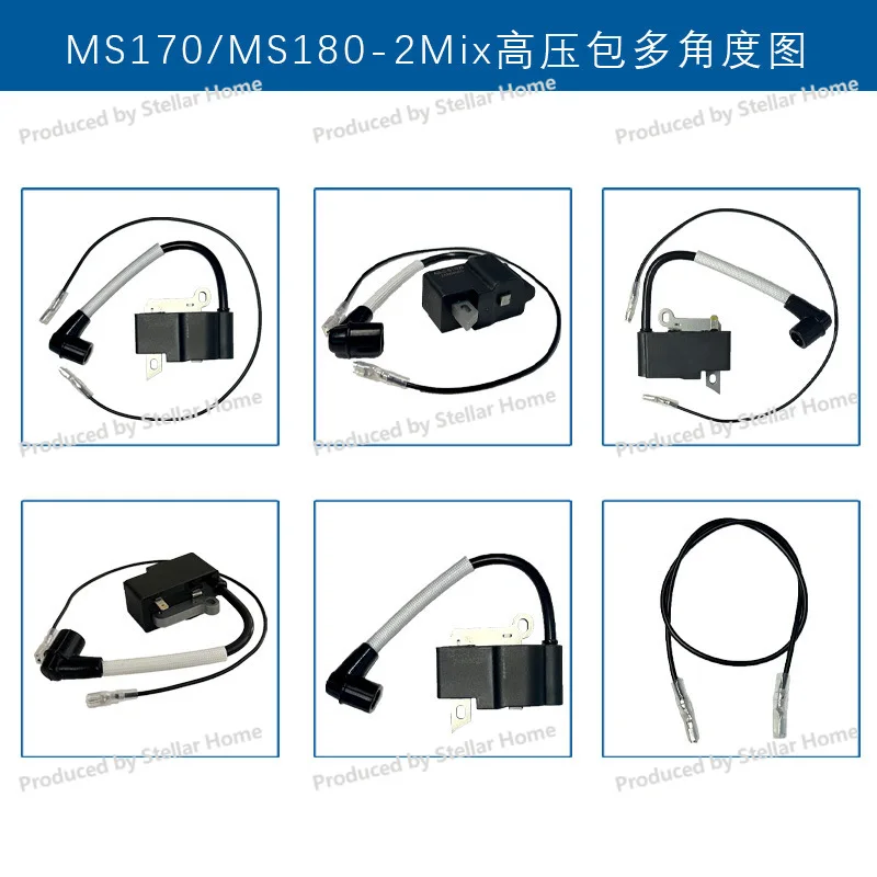 For STIHL MS170 2-MIX Ignition Coil 1130 400 1308 MS180 2-Mix High Voltage Package