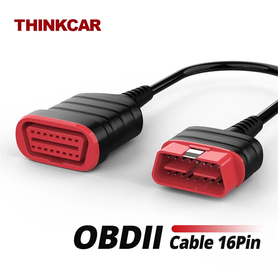 THINKCAR ThinkDiag Extension Cable 60CM Car OBD2 Diagnostic Cable 16 Pin Male to Female Connector Auto Diagnose Line