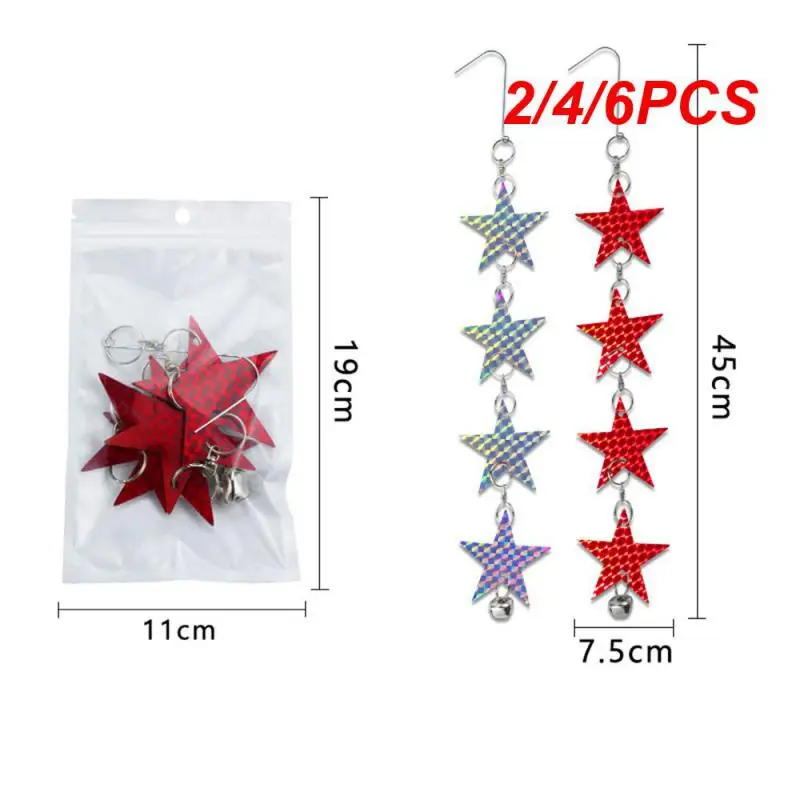 

2/4/6PCS Bird Repelling Tablet Pef Waterproof Hanging Type 360 Degrees Rotation Five-pointed Star Pest Control Products