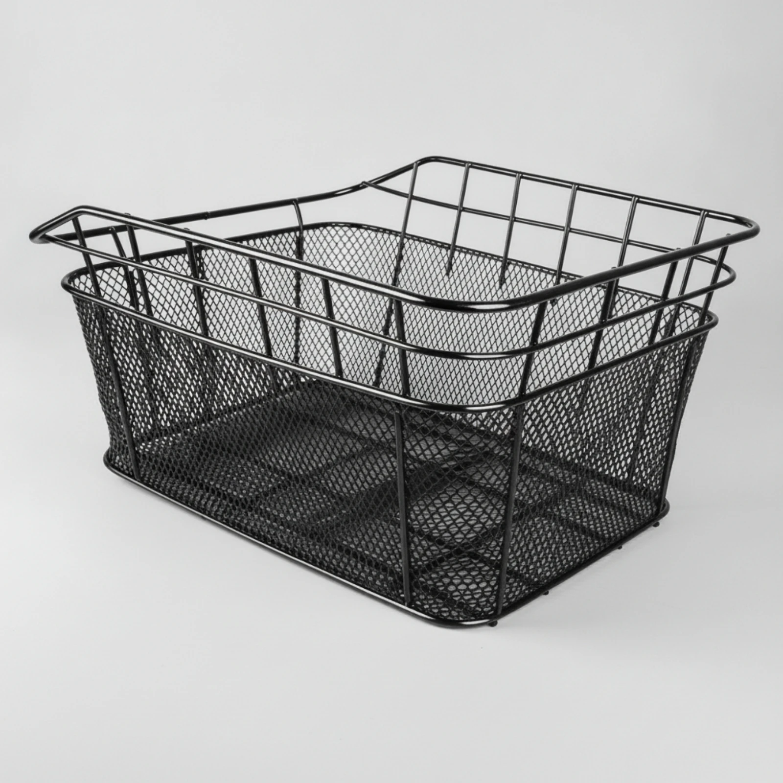 Bike Basket with Open Top Large Capacity Bike Wire-Mesh Basket Roomy Spacious for Grocery Runs, Errands