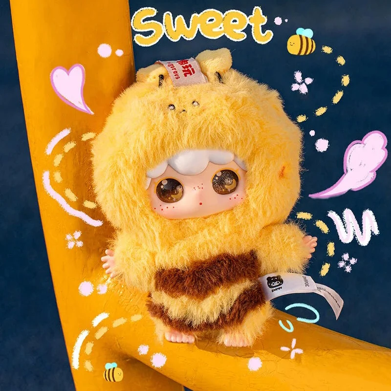 

Виниловая плюшевая кукла Baby Three Kimipapa Animal Series, слепая коробка, милая сумка с элементом животного, подвеска, изысканная игрушка в подарок на Рождество