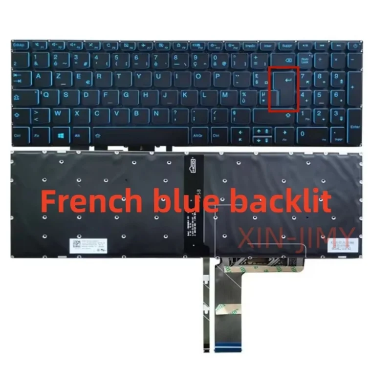 

AZERTY FR French Keyboard For Lenovo IdeaPad L340-17 L340-15 L340-17IRH L340-15IRH Blue Backlight