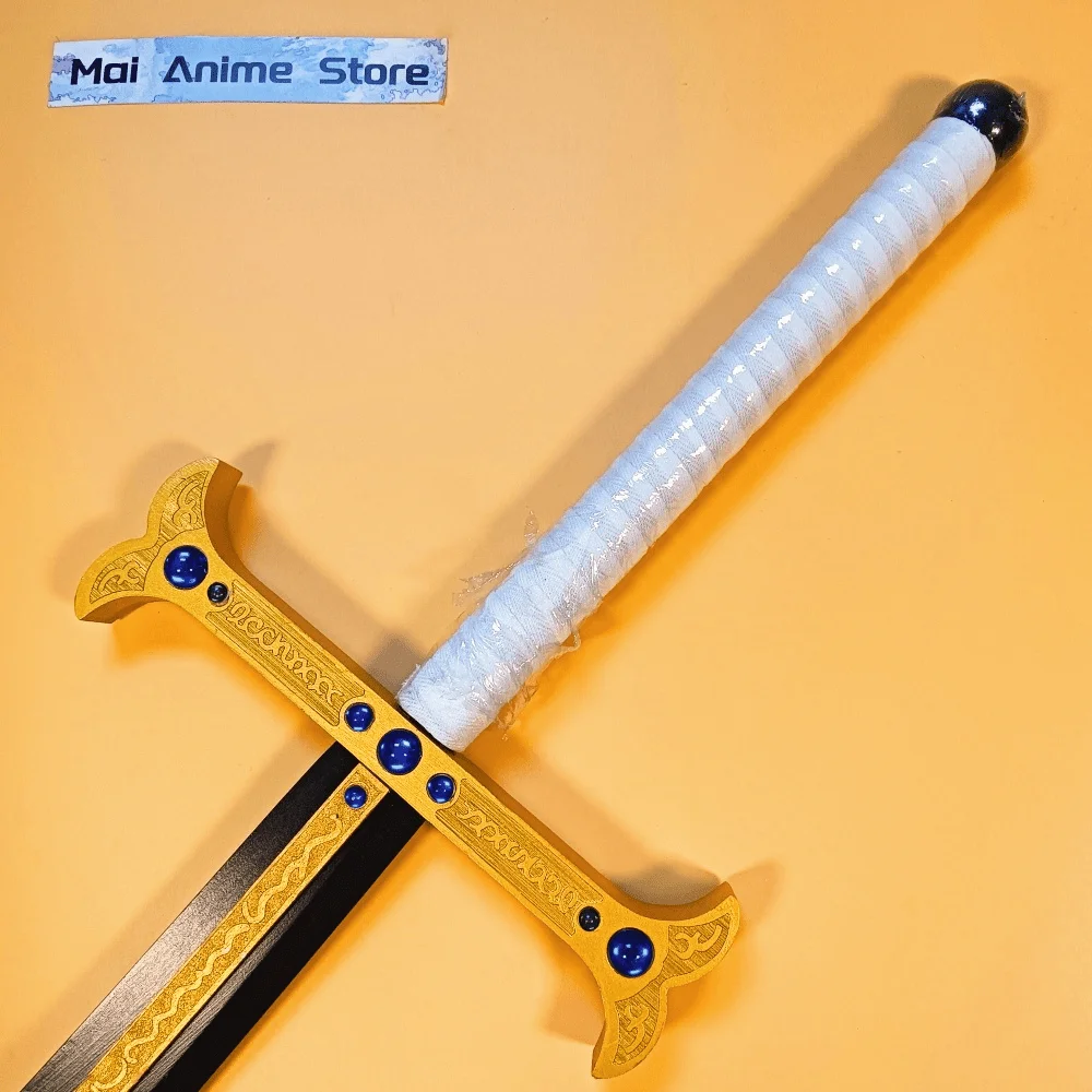 43 pulgadas Dracule Mihawk Katana Real tamaño completo Katana Samurai Anime Cosplay Prop espada de águila cuchillo Ninja de madera juguete para regalo afilado