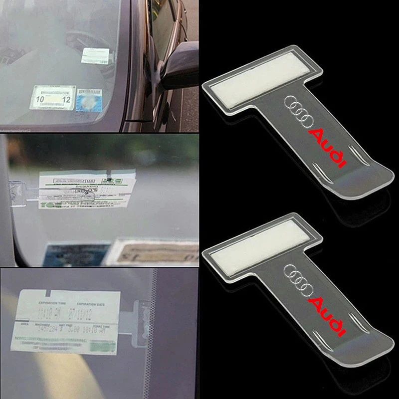 

Car Parking Ticket Card Holder Fastener Logo Sticker for Audi S Line S5 S7 A4L A6L RS3 A1 A2 A3 A5 A7 Q1 Q2 Q3 Q4 Q5 Q6 Q7 Q8 S3