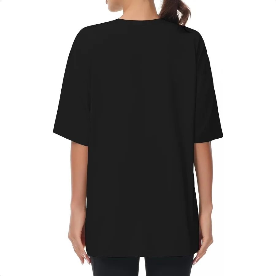 THE GYM PEOPLE เสื้อยืดลําลองขนาดใหญ่ของผู้หญิงฤดูร้อนคอกลมแขนสั้นออกกําลังกายเสื้อทีพื้นฐาน